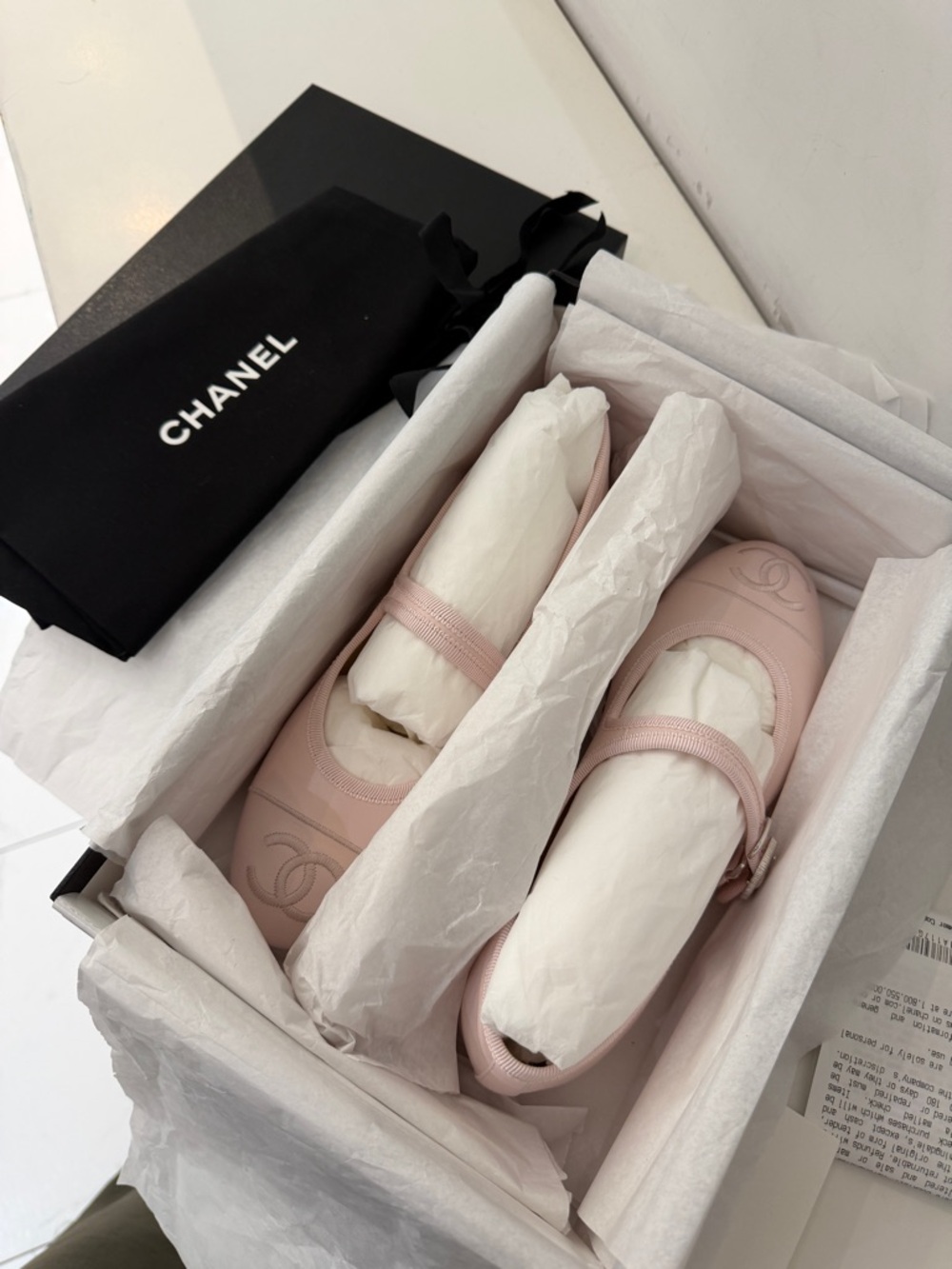 CHANEL Mary Jane Flats Light Pink | Size 39 - Picture 7 of 16
